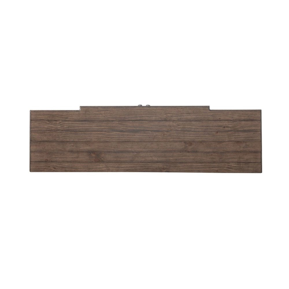 River Place Breakfront Server - Riverstone Gray & Tobacco Wood