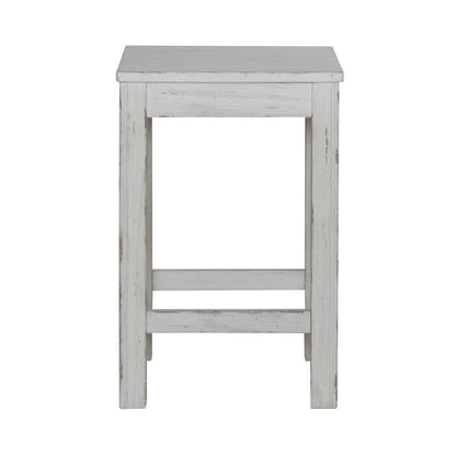 River Place Counter Height Swivel Stool  - Riverstone White