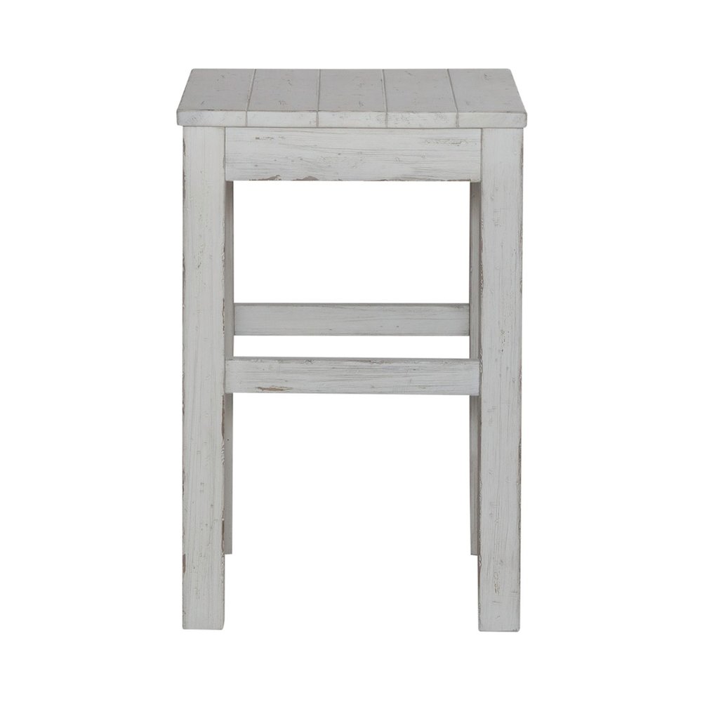 River Place Counter Height Swivel Stool  - Riverstone White