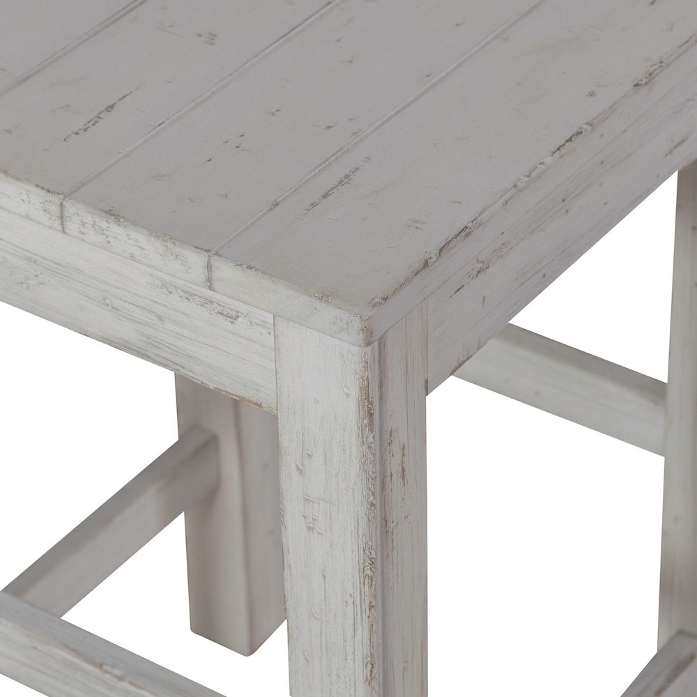 River Place Counter Height Swivel Stool  - Riverstone White