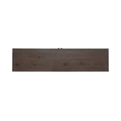 River Place 75 Inch Entertainment Console - Riverstone White & Tobacco