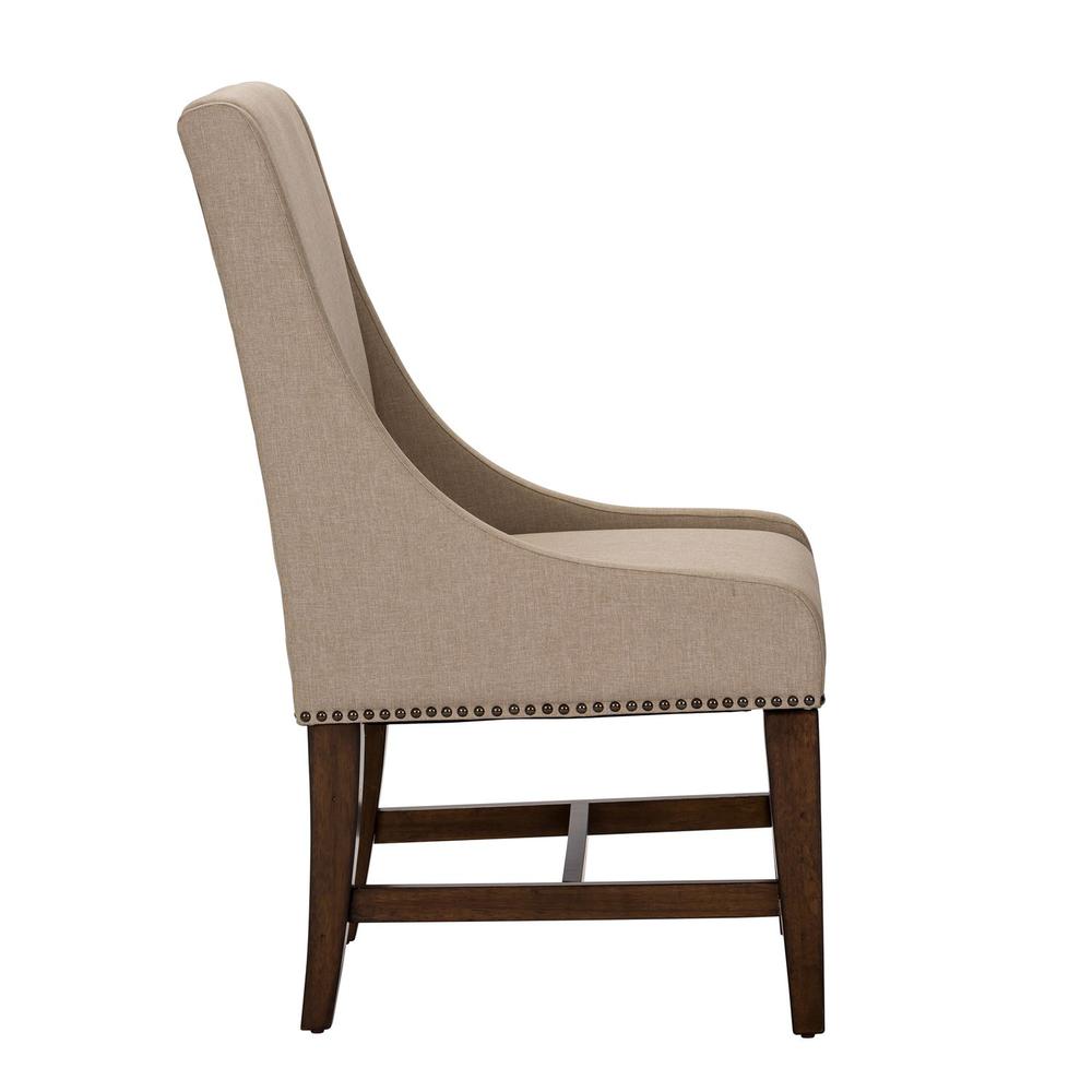 Armand Upholstered Side Chair (RTA) in Antique Brownstone