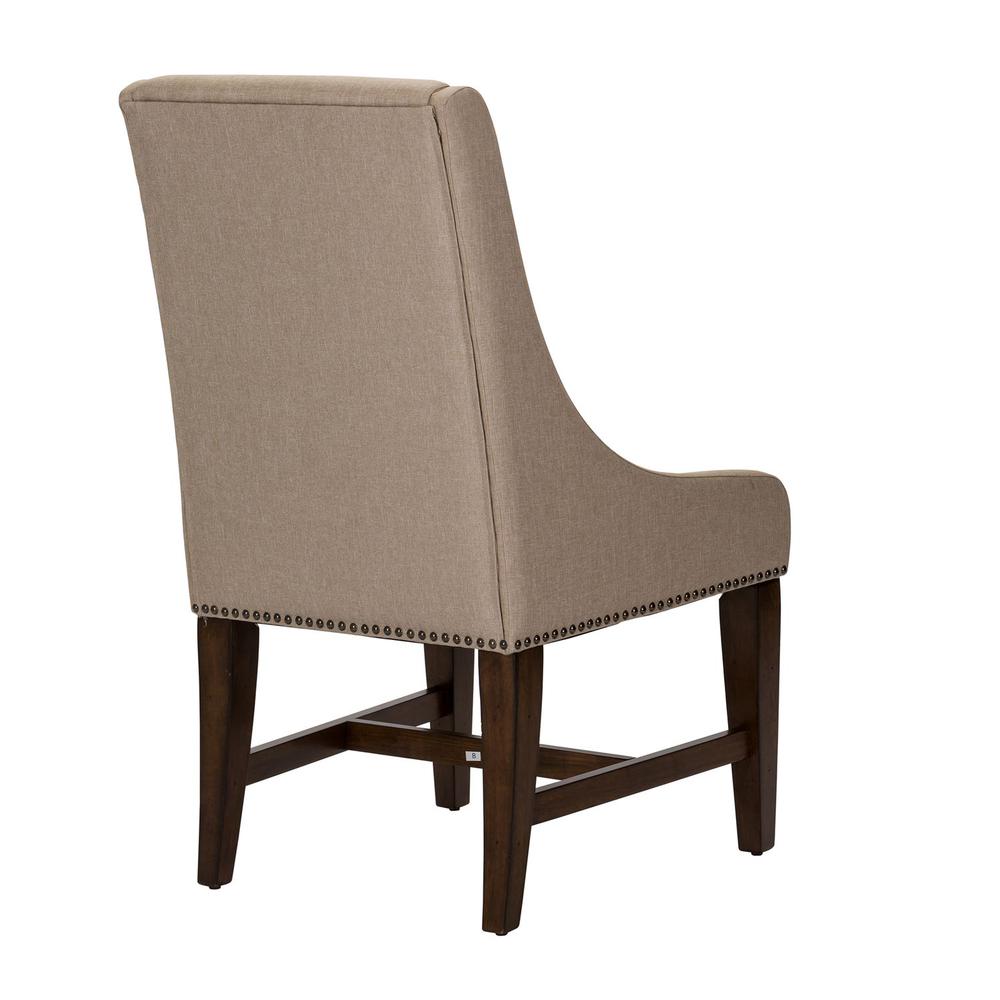 Armand Upholstered Side Chair (RTA) in Antique Brownstone