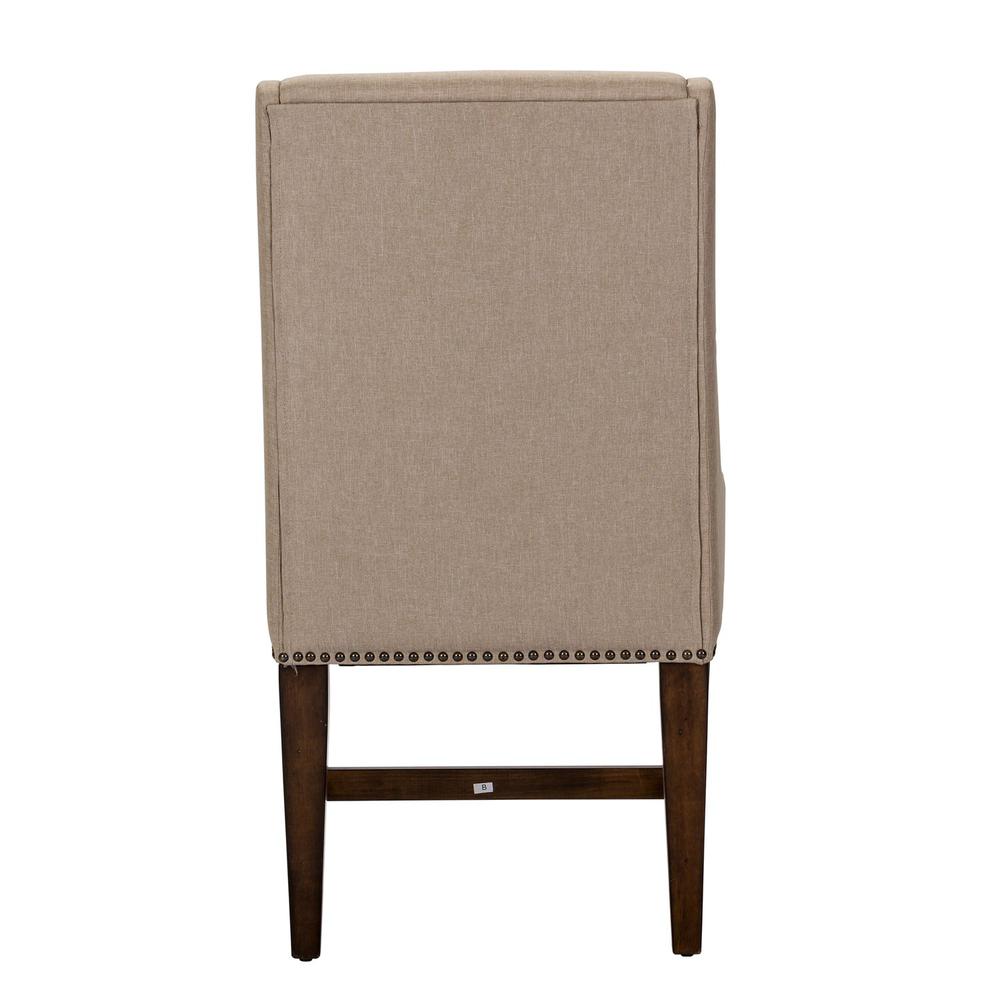 Armand Upholstered Side Chair (RTA) in Antique Brownstone