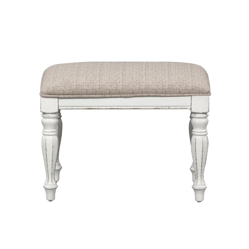 Magnolia Manor Accent Bench in Antique White