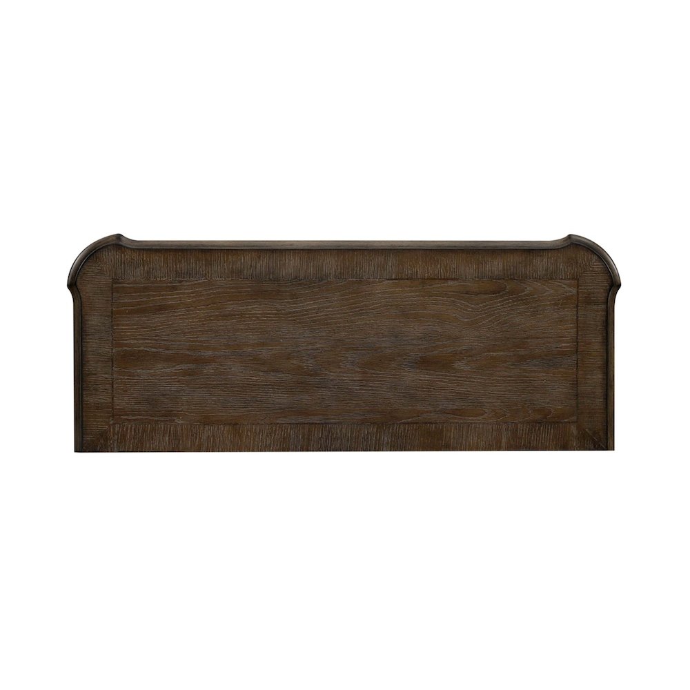 Accent Cabinet European Home Storage - Antique White & Weathered Bark Oak