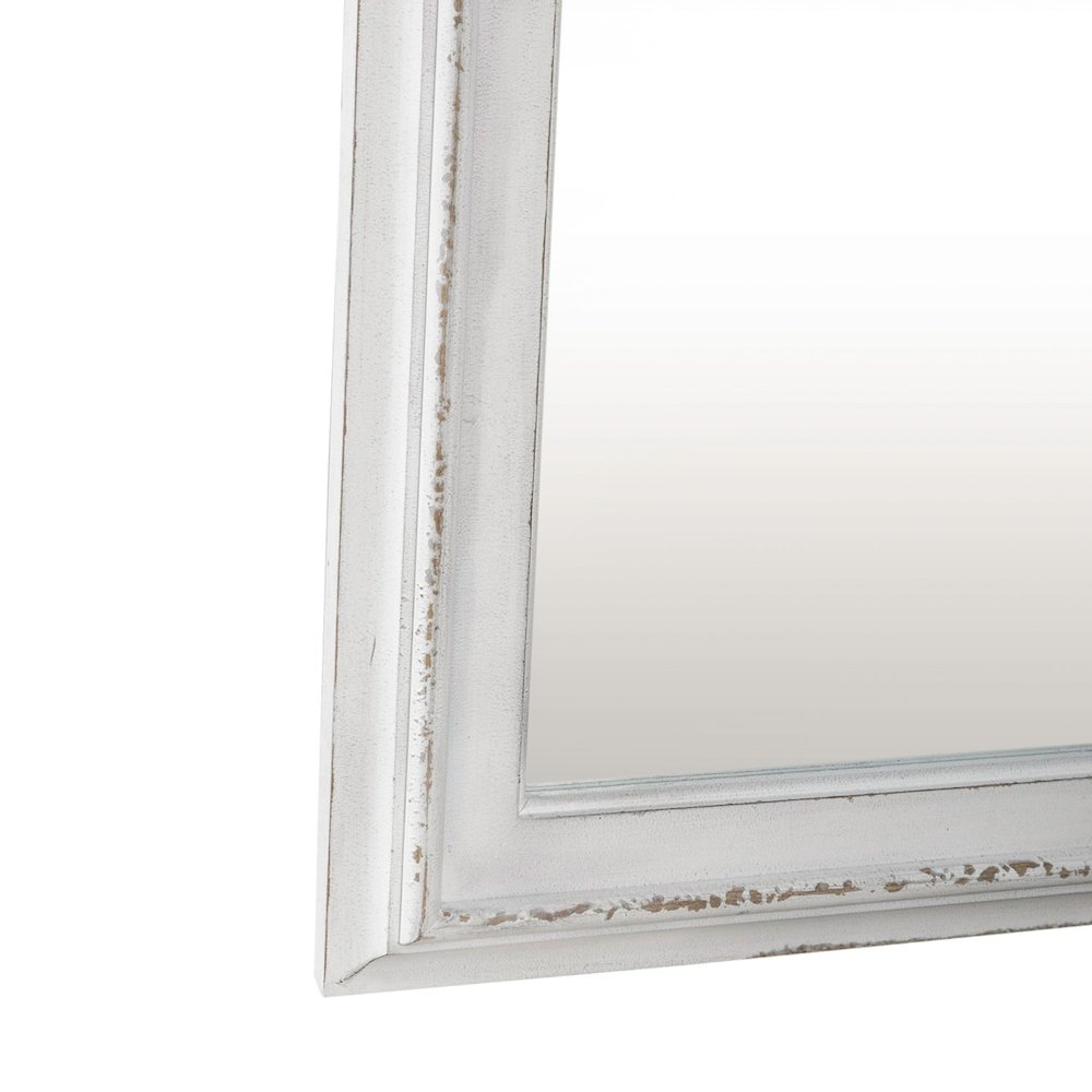 Magnolia Manor Full Length Floor Mirror - Antique White & Weathered Bark Oak