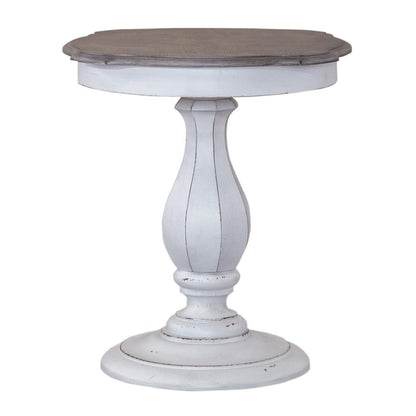 Magnolia Manor Round Accent Table in Antique White