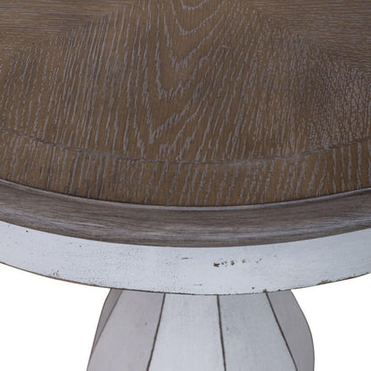 Magnolia Manor Round Accent Table in Antique White