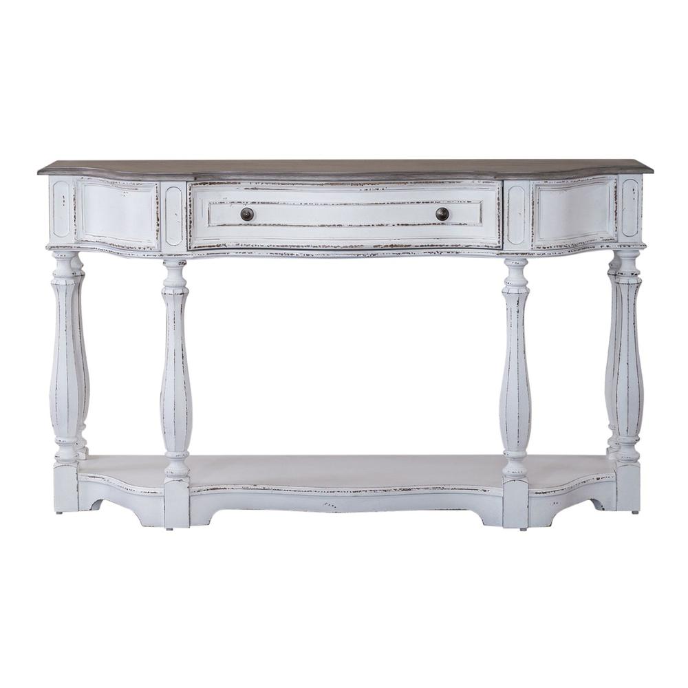 Magnolia Manor 56 Inch Hall Console Table in Antique White