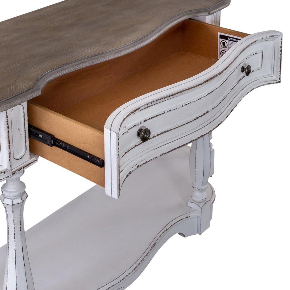 Magnolia Manor 56 Inch Hall Console Table in Antique White