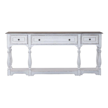 Magnolia Manor 72 Inch Hall Console Table in Antique White