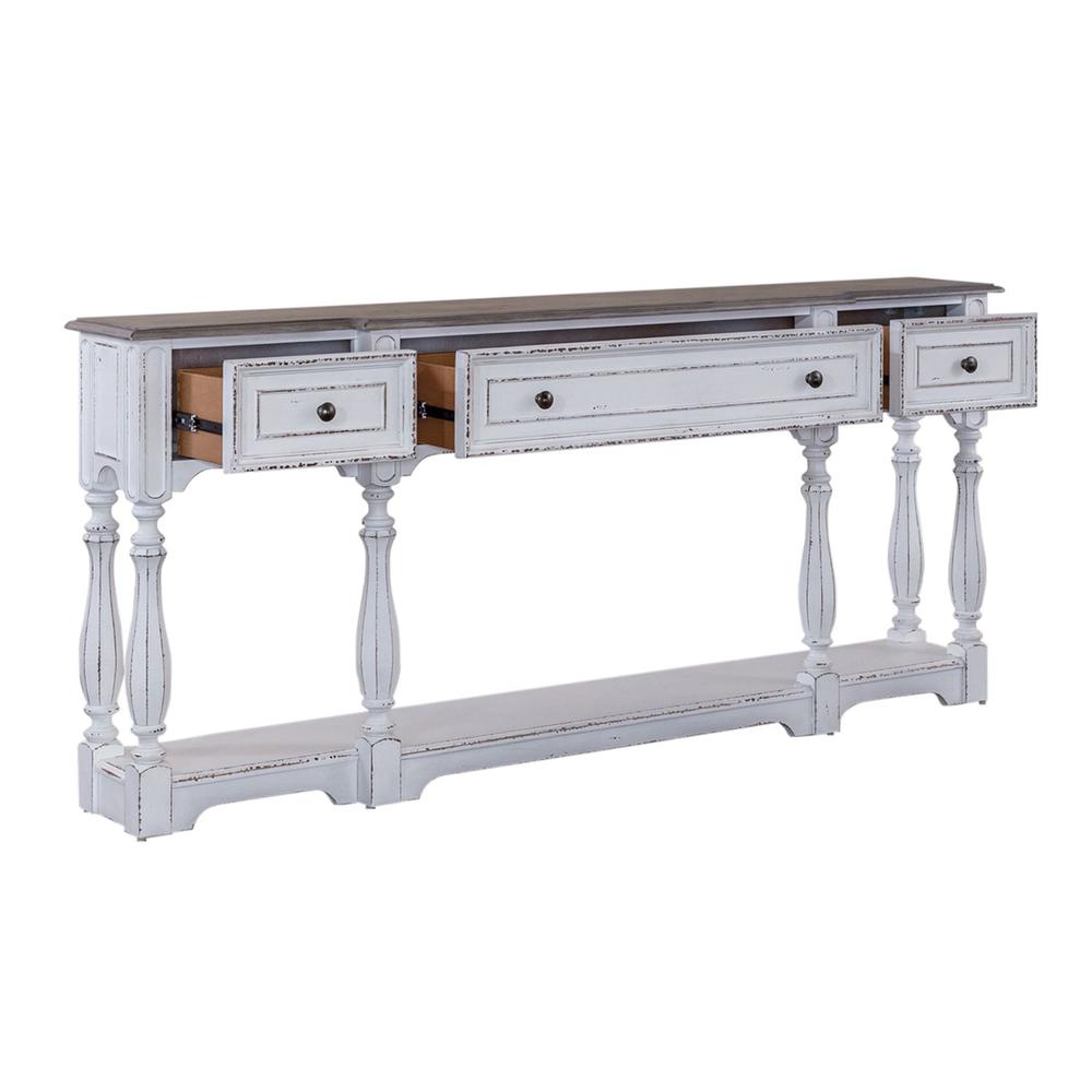 Magnolia Manor 72 Inch Hall Console Table in Antique White