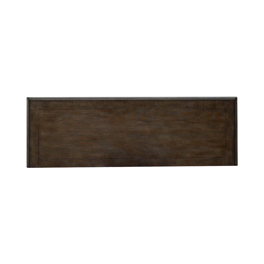 Manor 42 Inch Hall Console Table  Storage - Antique White & Weathered Bark