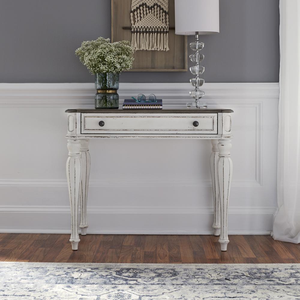 Magnolia Manor Accent Vanity Desk/Night Stand in Antique White