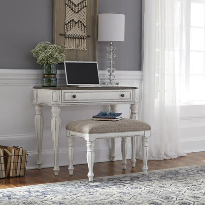 Magnolia Manor Accent Vanity Desk/Night Stand in Antique White