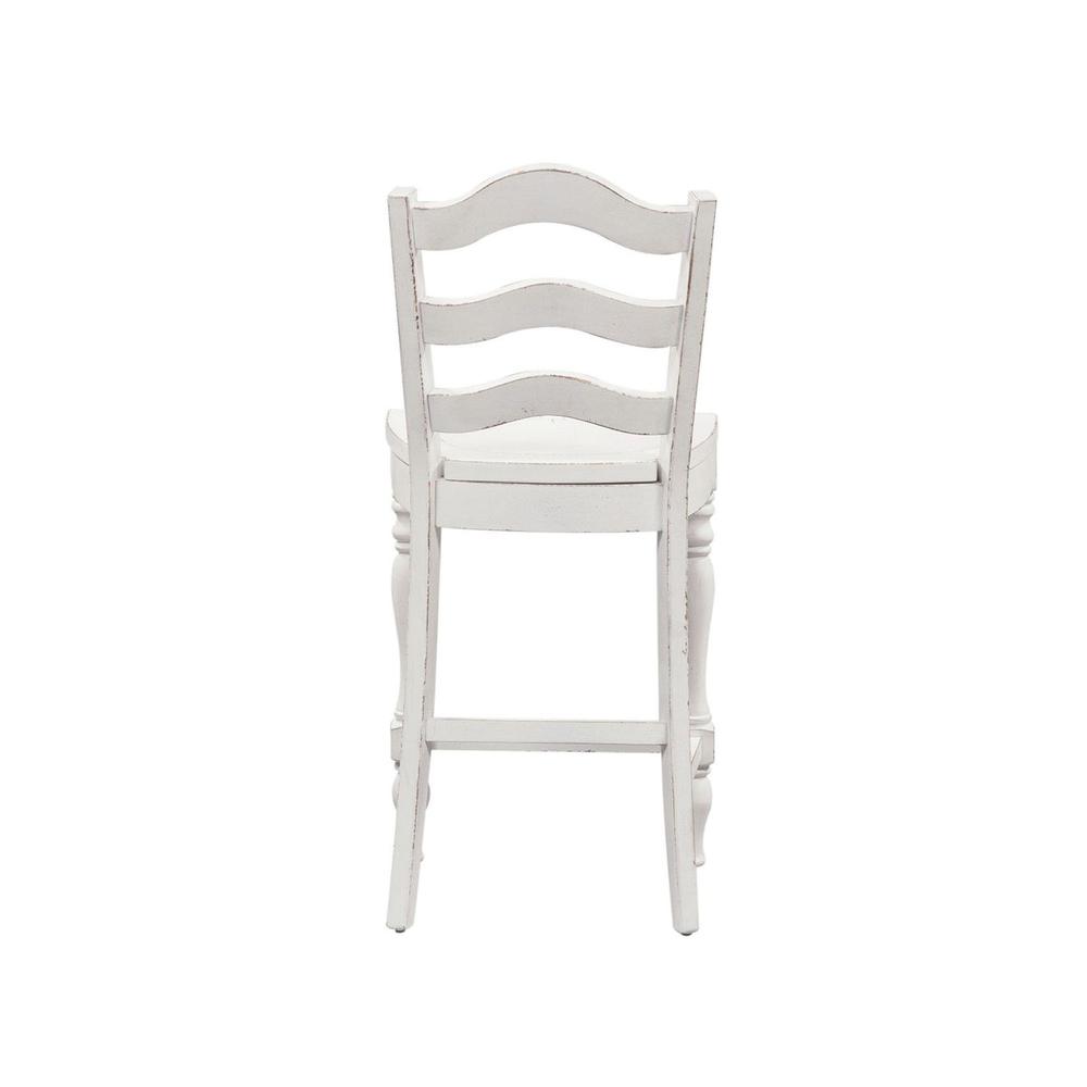 Magnolia Manor Ladder Back Counter Chair (RTA) in Antique White