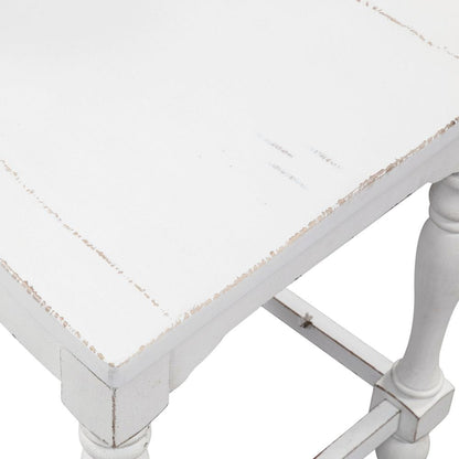 Magnolia Manor Ladder Back Counter Chair (RTA)-Set of 2 in Antique White