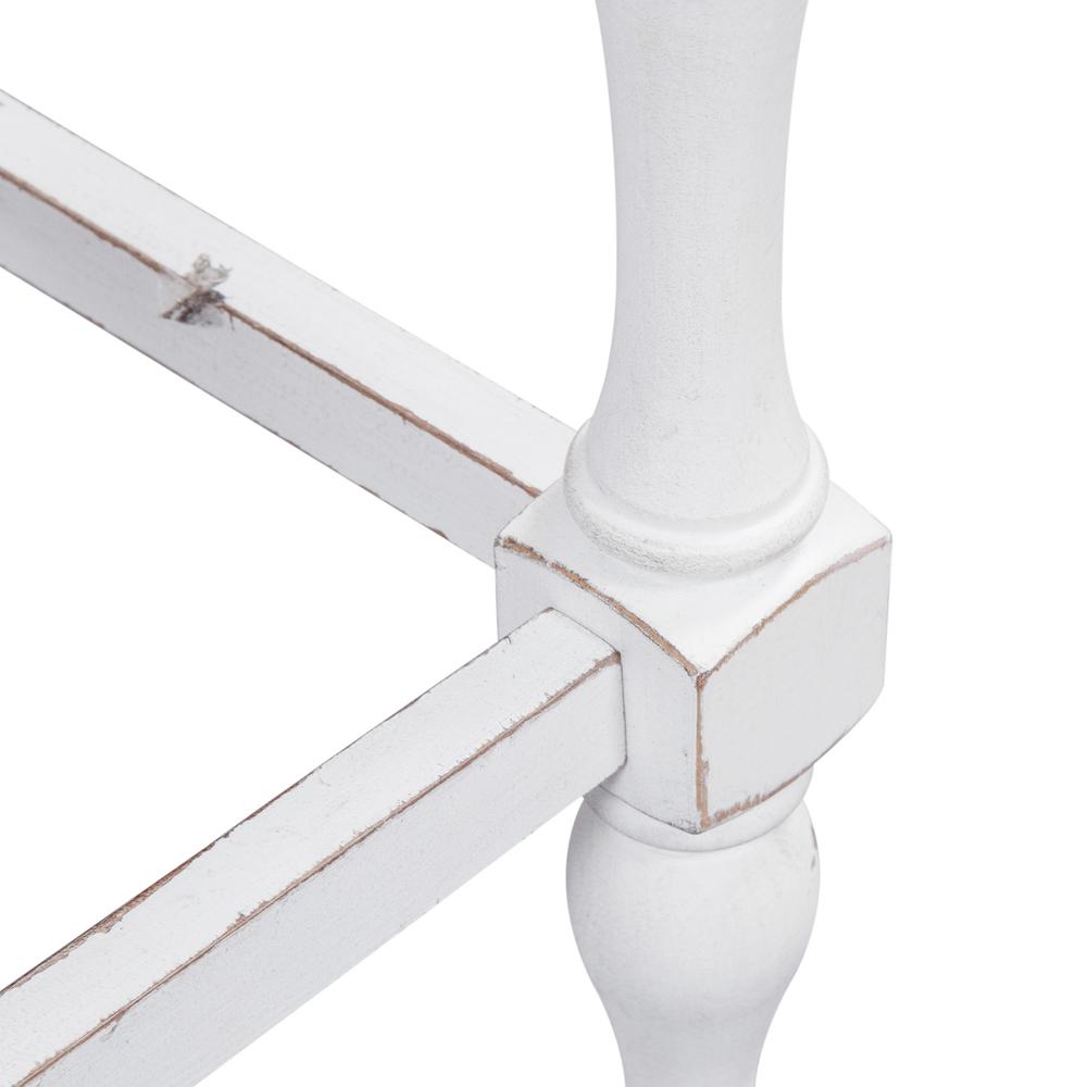 Magnolia Manor Ladder Back Counter Chair (RTA)-Set of 2 in Antique White