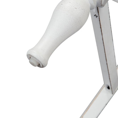 Magnolia Manor Ladder Back Counter Chair (RTA)-Set of 2 in Antique White