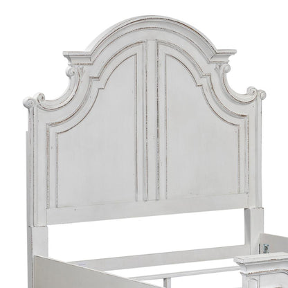Magnolia Manor King Panel Headboard in Antique White