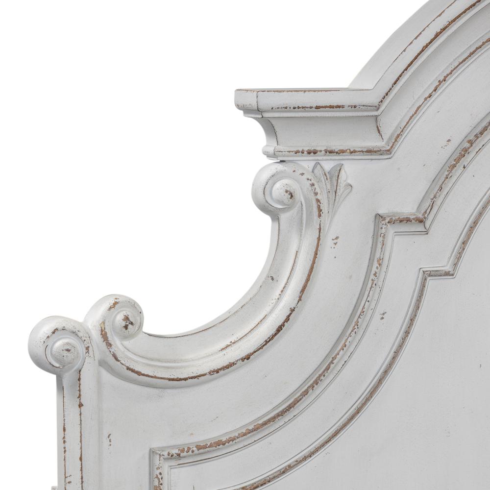 Magnolia Manor King Panel Headboard in Antique White