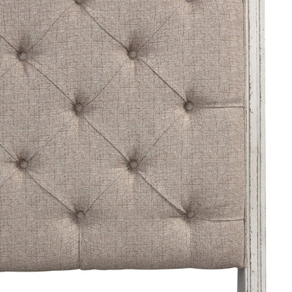 Magnolia Manor Queen Upholstered Sleigh Bed Headboard - Antique White