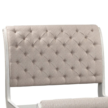 Magnolia Manor King Upholstered Sleigh Bed Headboard - Antique White