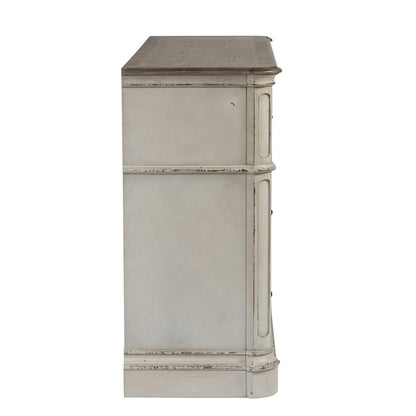 Magnolia Manor 7 Drawer Dresser in Antique White