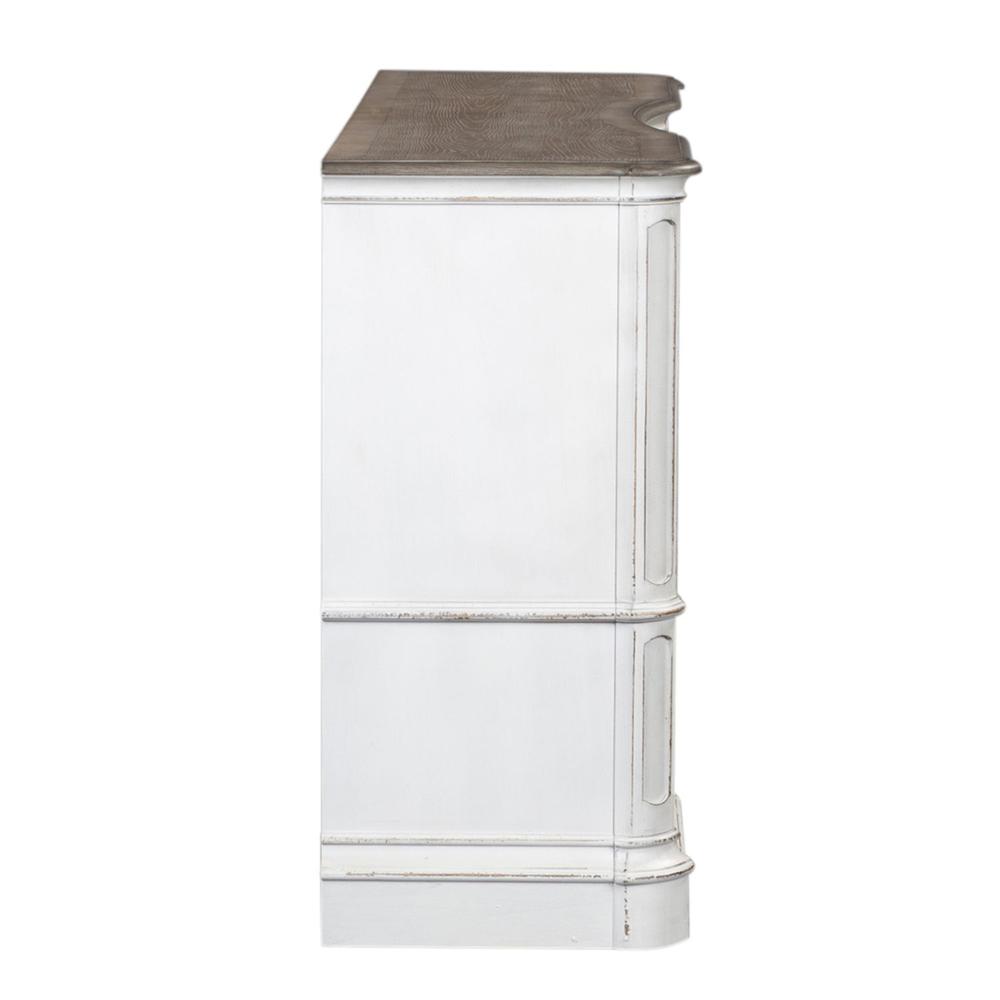 Magnolia Manor 9 Drawer Dresser in Antique White