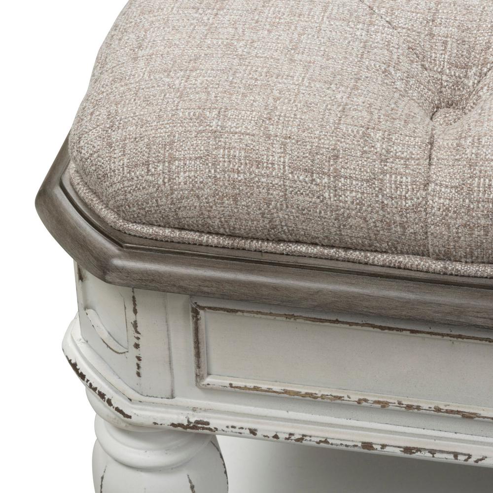 Magnolia Manor Bed Bench in Antique White