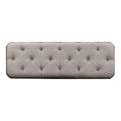 White Antique Bedroom Bench With Storage Shelf, End of Bed Accent Seat