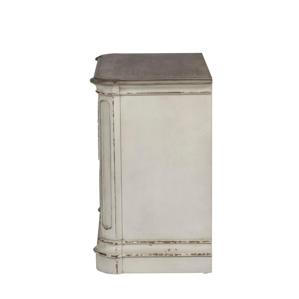 Magnolia Manor 2 Drawer Night Stand in Antique White