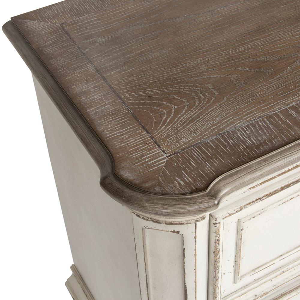 Magnolia Manor 2 Drawer Night Stand in Antique White