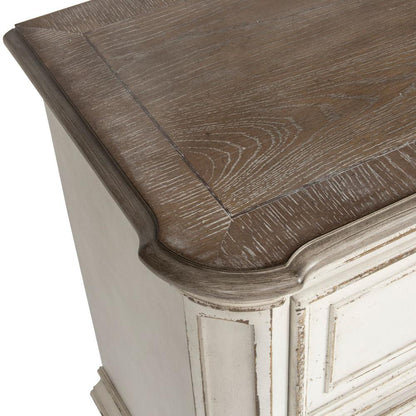 Magnolia Manor 2 Drawer Night Stand in Antique White