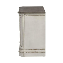 Antique White Nightstand with 2 Drawers, Vintage Bedroom Accent Piece
