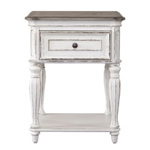 Magnolia Manor Leg Night Stand in Antique White