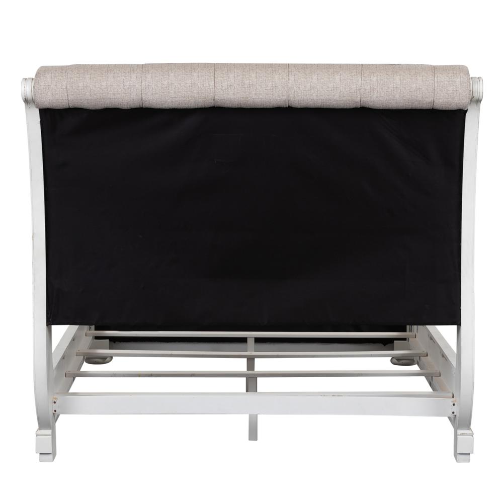 Magnolia Manor King California Upholstered Sleigh Bed in Antique White