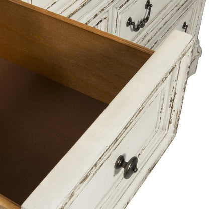 Magnolia Manor Dresser & Mirror in Antique White