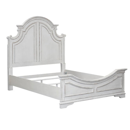Magnolia Manor King Panel Bed in Antique White