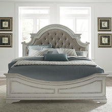 Magnolia Manor King Upholstered Bed in Antique White
