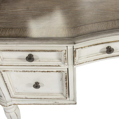 Magnolia Manor 3 Piece Vanity Set in Antique White
