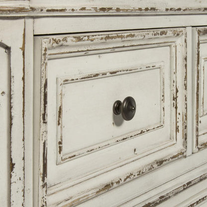 Magnolia Manor 3 Piece Vanity Set in Antique White