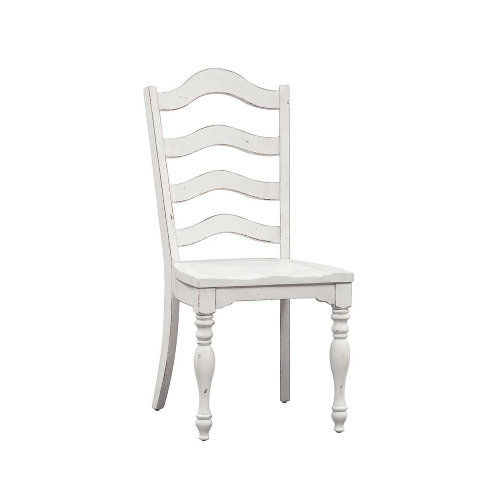 Magnolia Manor Ladder Back Side Chair (RTA) in Antique White
