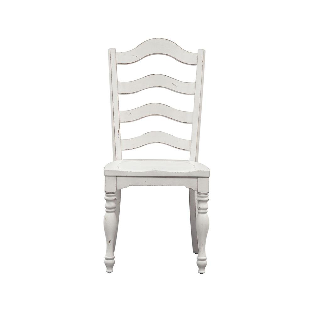 Magnolia Manor Ladder Back Side Chair (RTA) in Antique White