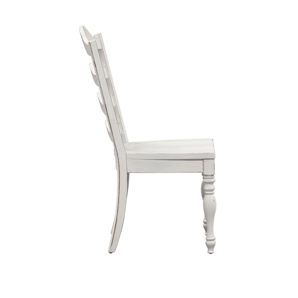Magnolia Manor Ladder Back Side Chair (RTA) in Antique White