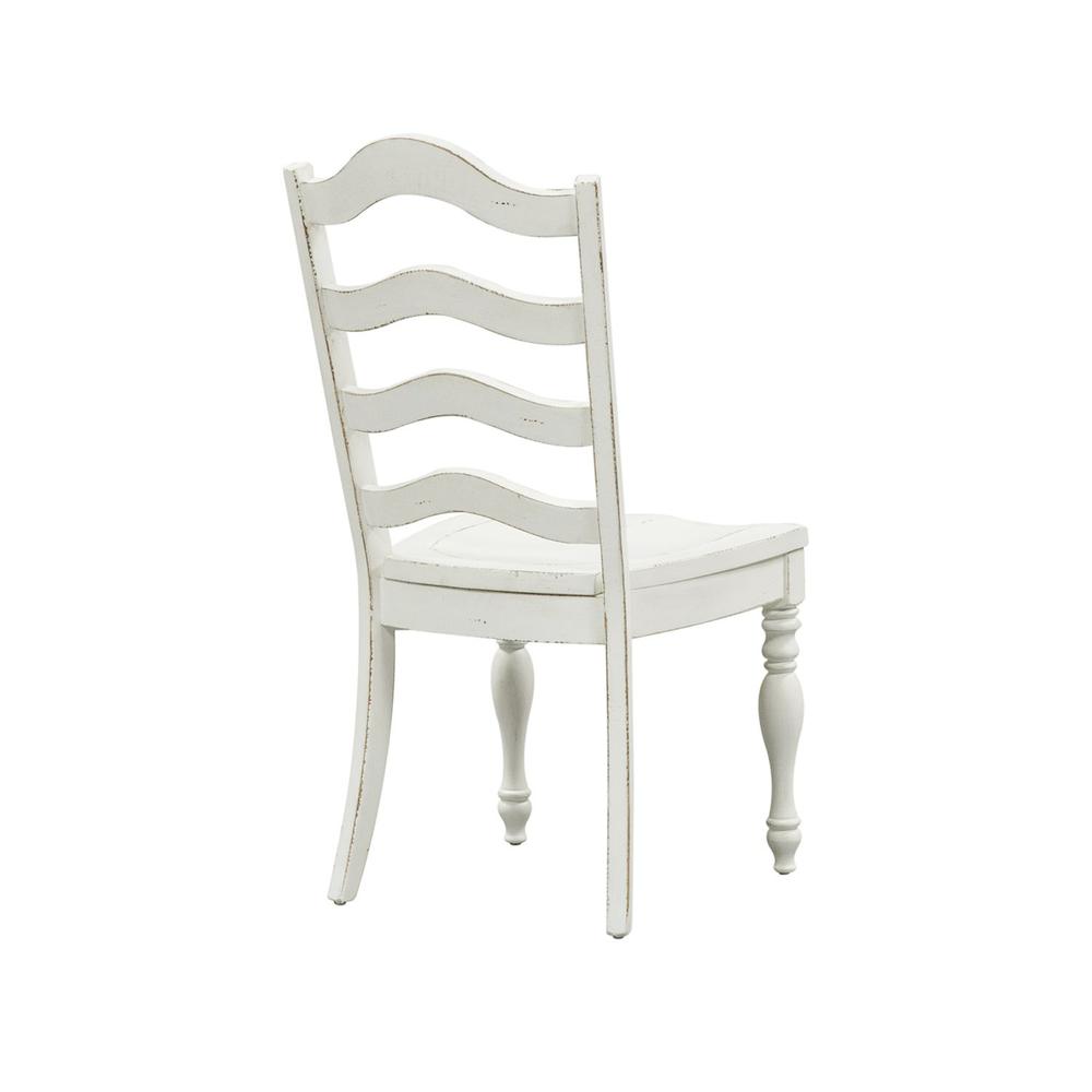 Magnolia Manor Ladder Back Side Chair (RTA) in Antique White