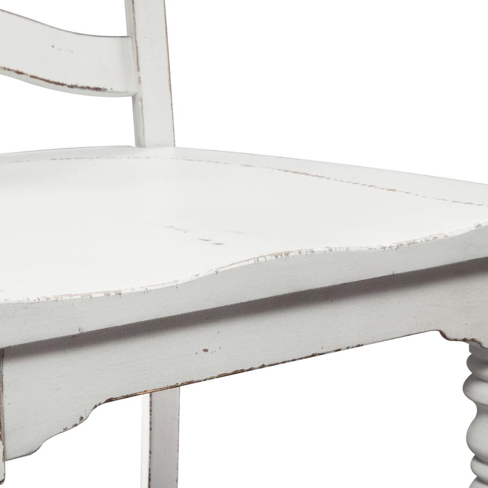 Magnolia Manor Ladder Back Side Chair (RTA) in Antique White