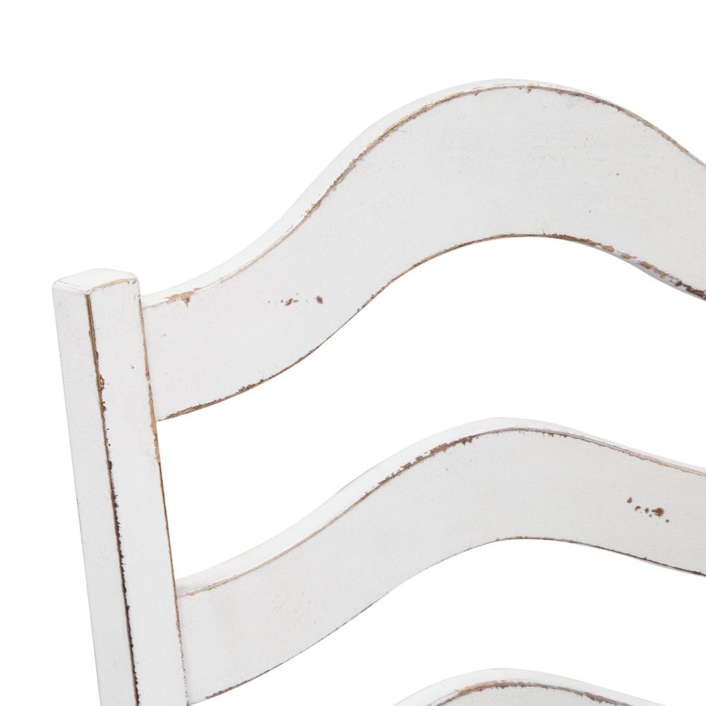 Magnolia Manor Ladder Back Side Chair (RTA) in Antique White