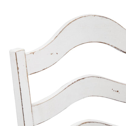 Magnolia Manor Ladder Back Side Chair (RTA) in Antique White